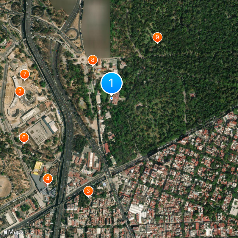 Complejo Cultural Los Pinos Map