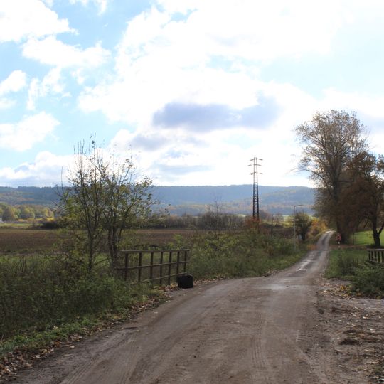 Most přes Svinařský potok na komunikaci k zastávce Nesvačily