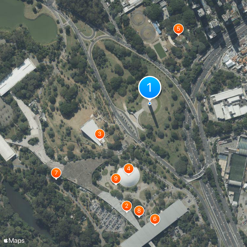 Obelisk of São Paulo Mappa