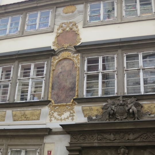 Obrázek svatého Václava na domě Dřevěná 4 v Plzni