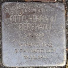 Stolperstein dedicated to Otto Hermann Bergmann