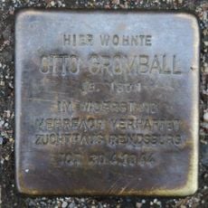 Stolperstein dedicated to Otto Gromball