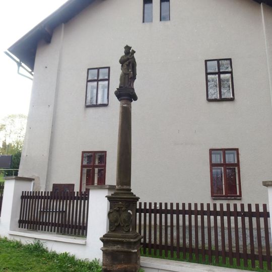 Maria column in Klášterec nad Ohří, Chomutovská