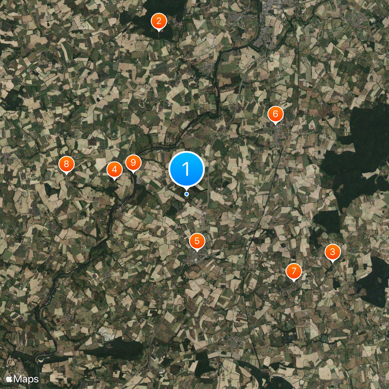 Château de la Motte-Husson Mapa