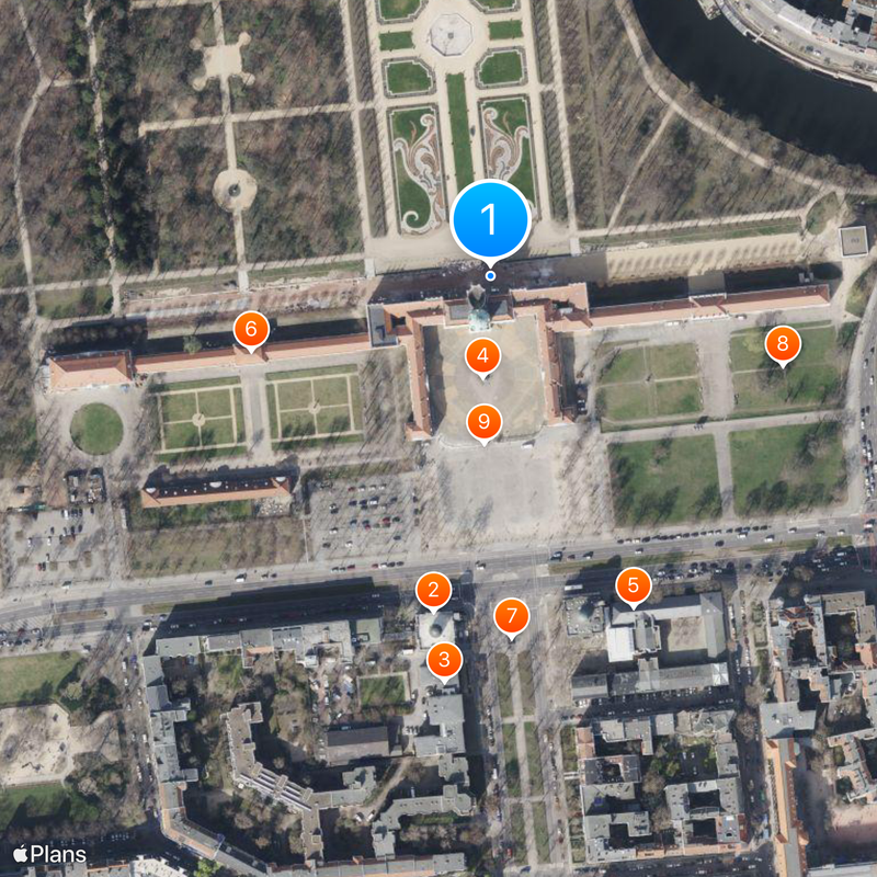 Palacio de Charlottenburg Mapa