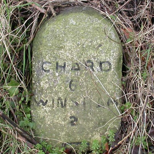 Milestone, Horn Ash Crossroads; 3m W of crossroads