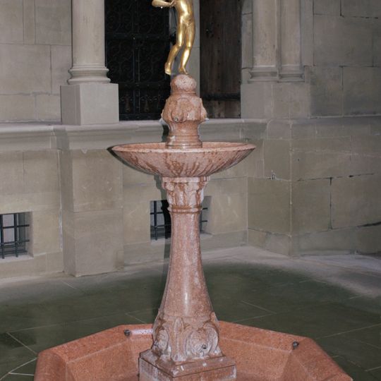 Town hall courtyard fountain