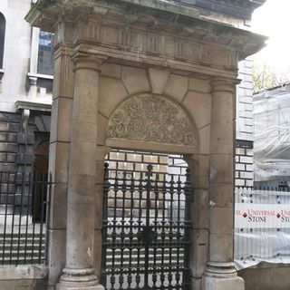 Lych Gate To The West Of Church Of St Giles In The Fields