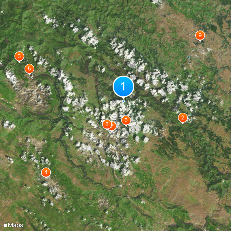 Tara River Canyon Mappa