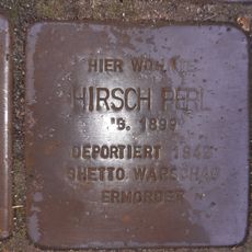 Stolperstein dedicated to Hirsch Perl