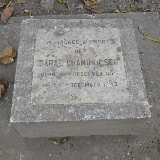 Saral Chandra Sen's grave