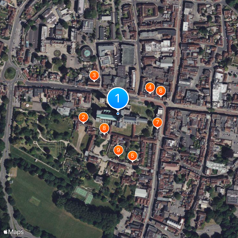 Chichester Cathedral Map