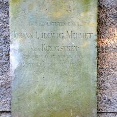 Grave slab Johann Ludewig Mehmet von Königstreu