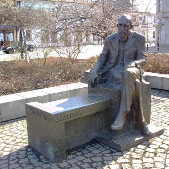 Józef Ignacy Kraszewski Bench in Biała Podlaska