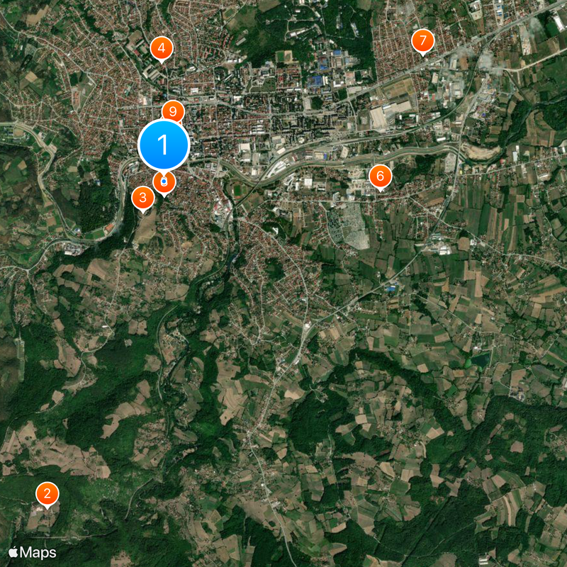 Valjevo Mappa