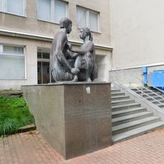 Sousoší v Nádražní ulici v Pelhřimově