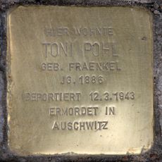 Stolperstein dedicated to Toni Pohl