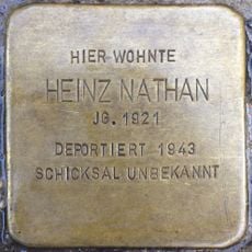 Stolperstein à la mémoire de Heinz Nathan