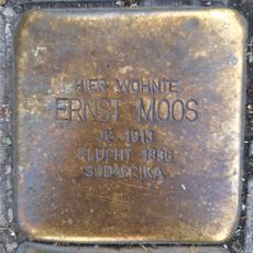 Stolperstein dedicated to Ernst Moos