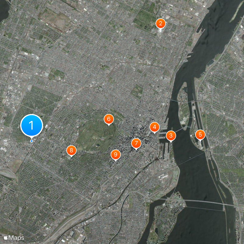Isla de Montreal Mapa