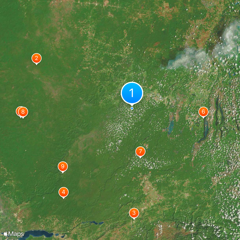 Frontera entre Guatemala y México Mapa