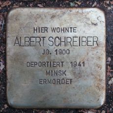 Stolperstein dedicated to Albert Schreiber