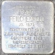 Stolperstein dedicated to Isaac Feilchenfeld
