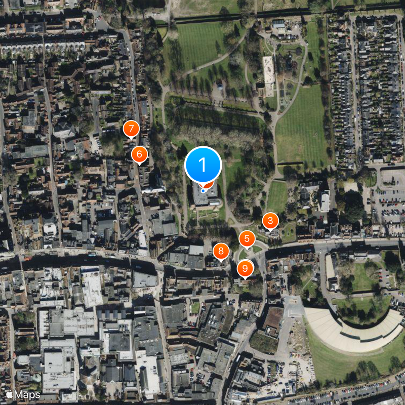 Colchester Castle Kaart