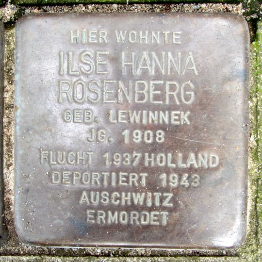 Stolperstein en memoria de Ilse Hanna Rosenberg