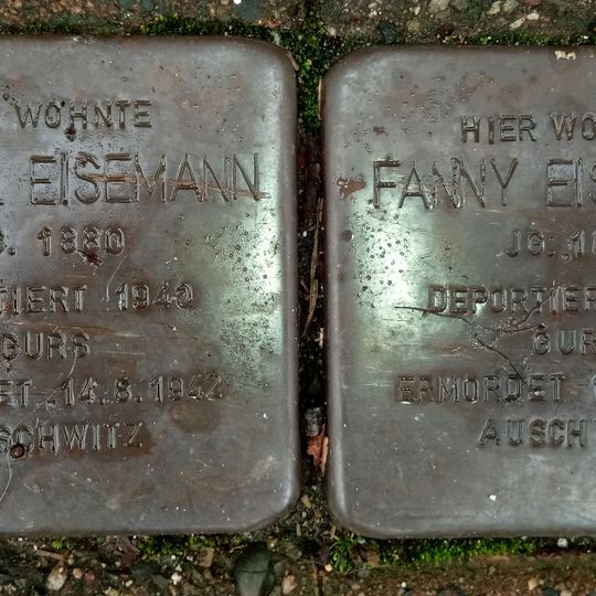Stolperstein en memoria de Samuel Eisemann