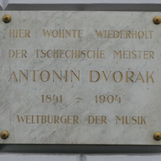 Gedenktafel für Antonín Dvořák