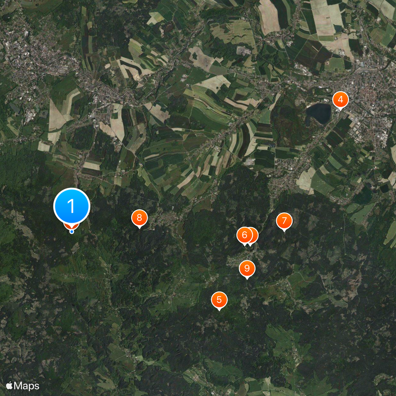 Zittau Mountains Map