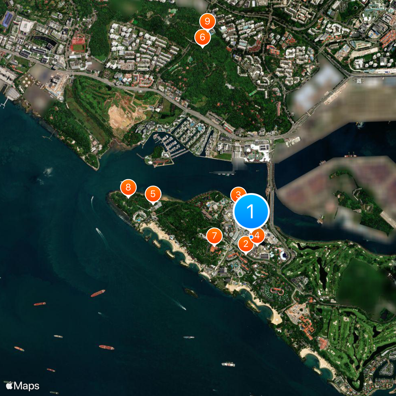 Universal Studios Singapore Mapa