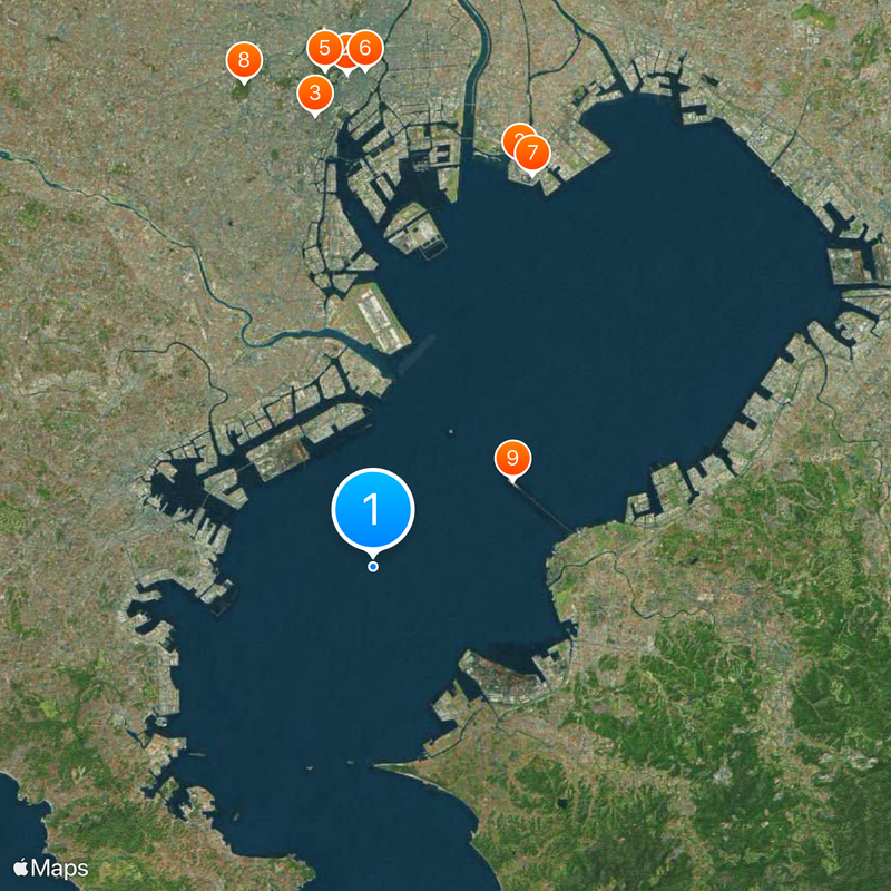 Tokyo Bay Map