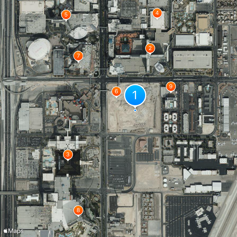 Tropicana Las Vegas Map