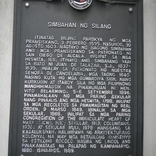 Church of Silang historical marker