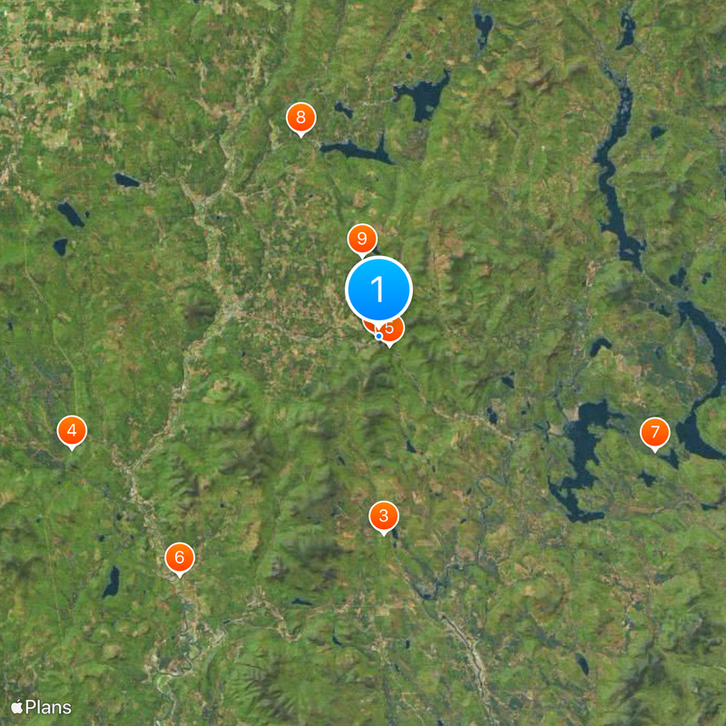 Dixville Notch Kaart