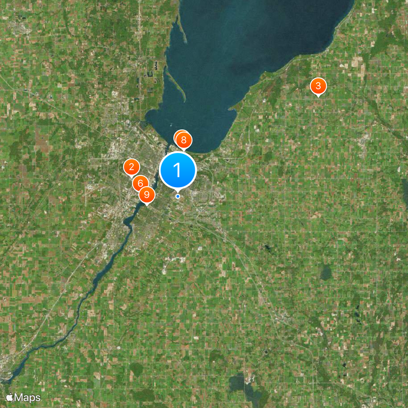 Contea di Brown Mappa