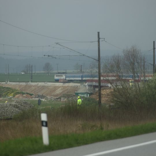 Železniční most přes Bukovský potok u Bošilce