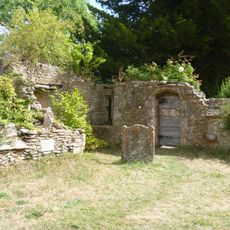 Walls On South Side Of Moat In Front Of Manor And Church Of All Saints