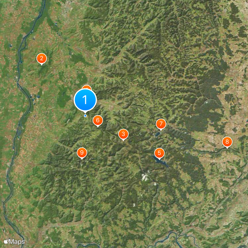 Arrondissement de Brisgau-Haute-Forêt-Noire Carte