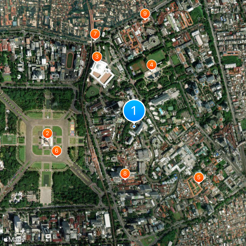 Pancasila Building Mapa