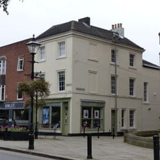 Two posts at west end of College Place