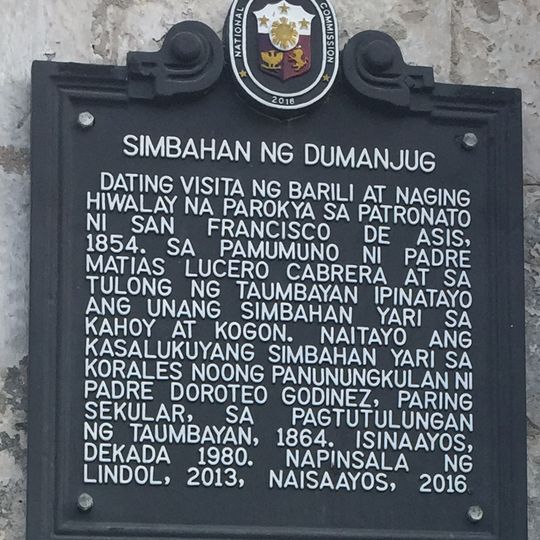 Church of Dumanjug historical marker