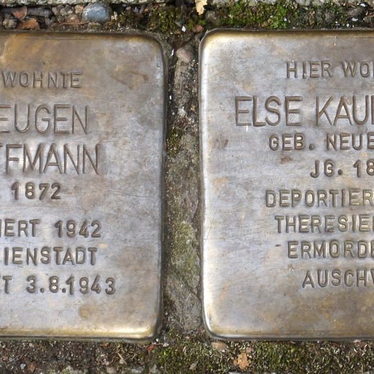 Stolperstein en memoria de Eugen Kauffmann