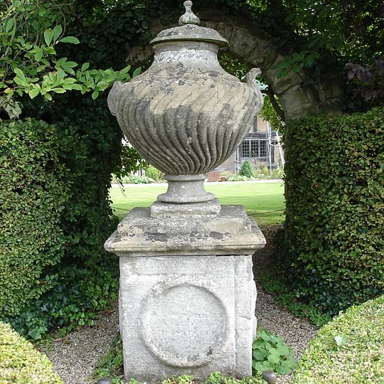 Egyptian Urn In Garden Of Lord Leicesters Hospital