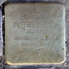 Stolperstein dedicated to Alfred Gross