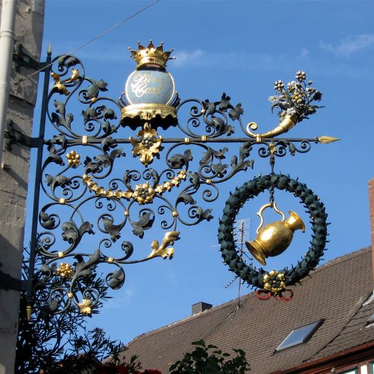 Wirtshausschild Hotel Prinz Carl Buchen