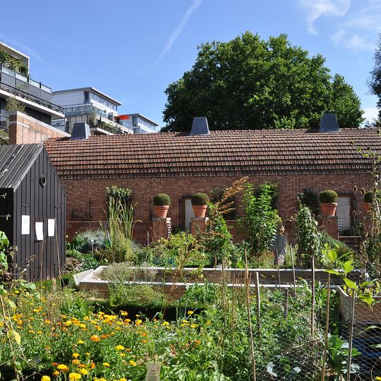 Vegetable garden in the Parc de Bercy