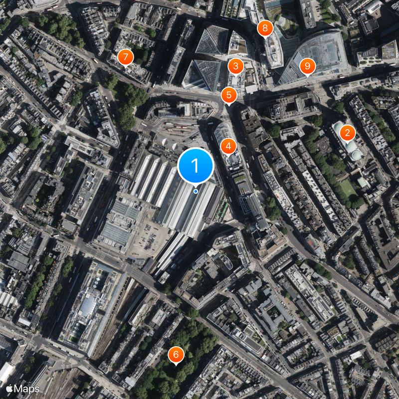 London Victoria station Map